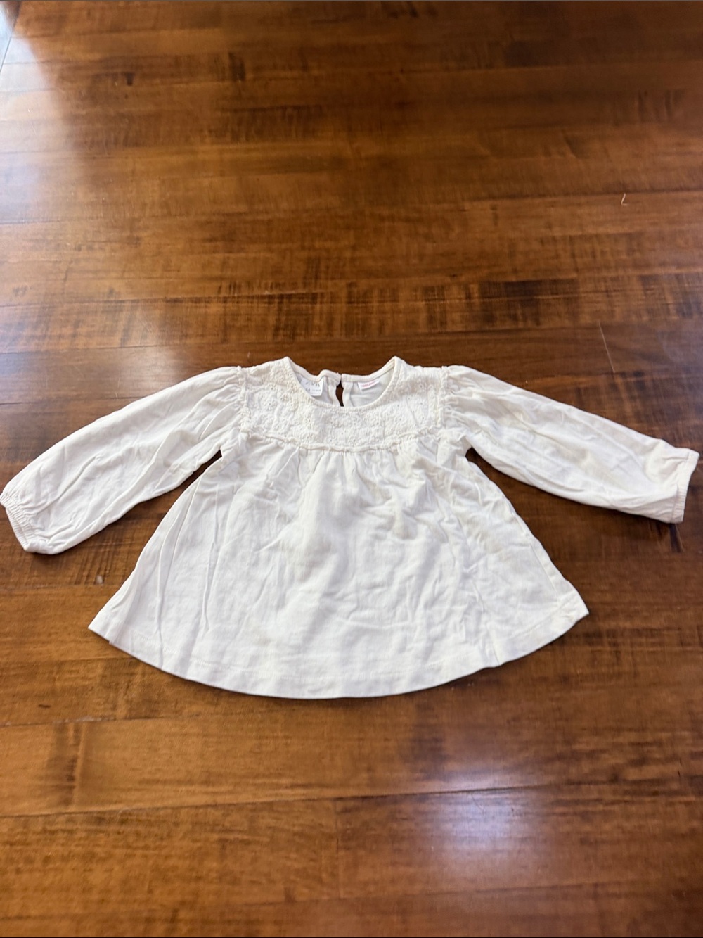 ZARA White Floral Eyelet Girls' Dress